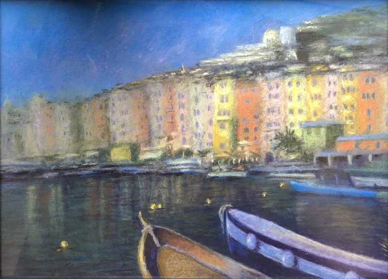 Mediterranean Harbor by artist Lisa Wright